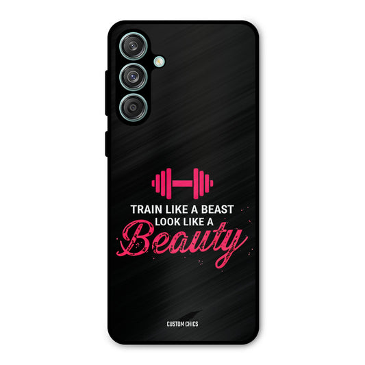 Train Like Beast Samsung Galaxy M55 5G Mobile Back Cover - Typography PrintShield Case