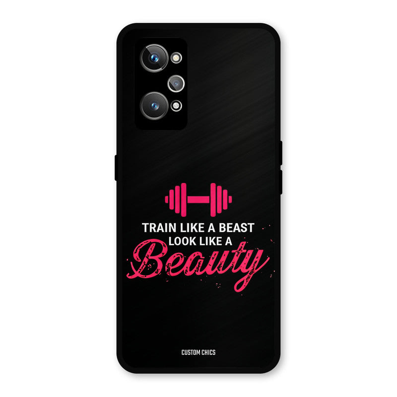 Train Like Beast Realme GT Neo 2 Mobile Back Cover - Typography PrintShield Case