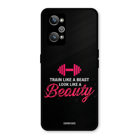 Train Like Beast Realme GT Neo 2 Mobile Back Cover - Typography PrintShield Case