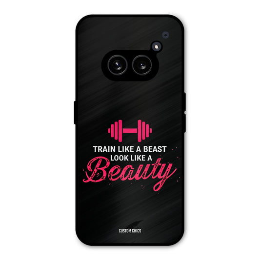 Train Like Beast Nothing Phone 2a Mobile Back Cover - Typography PrintShield Case