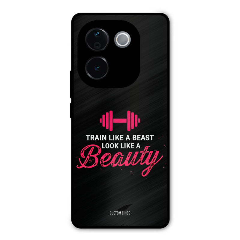 Train Like Beast Vivo T3 Pro Mobile Back Cover - Typography PrintShield Case