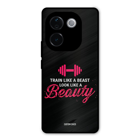 Train Like Beast Vivo T3 Pro Mobile Back Cover - Typography PrintShield Case