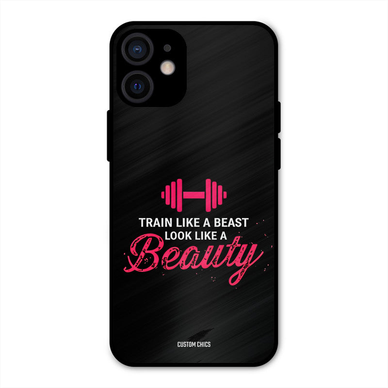 Train Like Beast iPhone 12 Mini Mobile Back Cover - Typography PrintShield Case