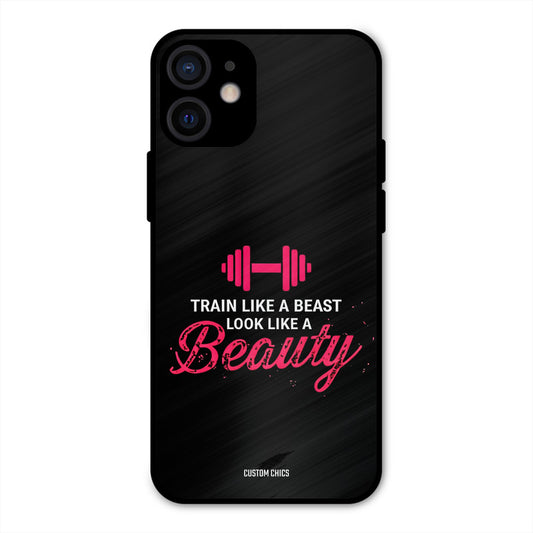 Train Like Beast iPhone 12 Mini Mobile Back Cover - Typography PrintShield Case