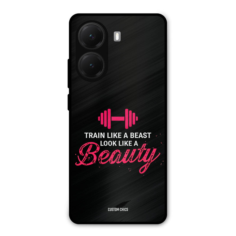 Train Like Beast Poco X7 Pro Mobile Back Cover - Typography PrintShield Case