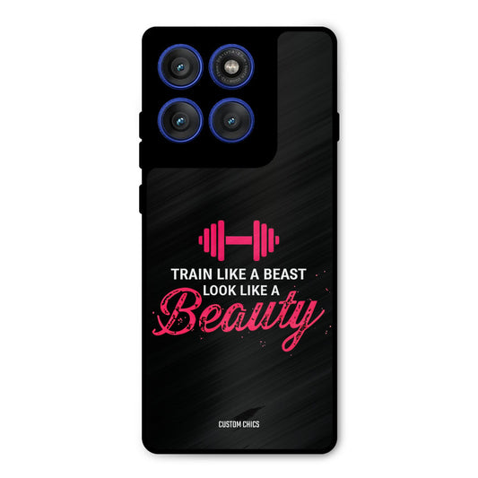 Train Like Beast Motorola Edge 60 Pro Mobile Back Cover - Typography PrintShield Case