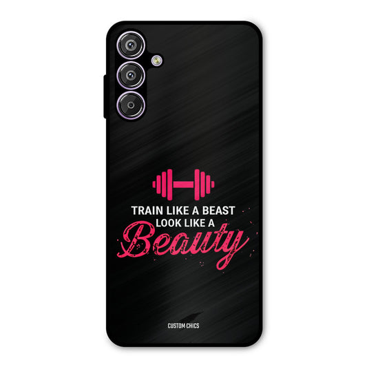 Train Like Beast Samsung Galaxy F15 Mobile Back Cover - Typography PrintShield Case