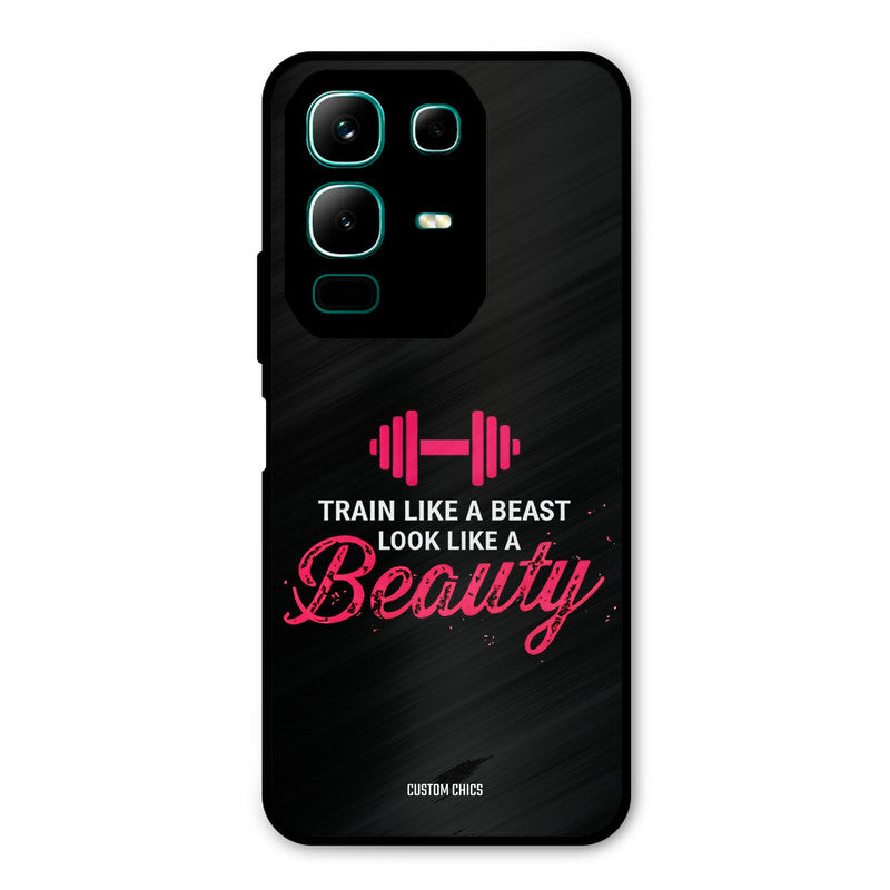 Train Like Beast Infinix Note 50x Mobile Back Cover - Typography PrintShield Case