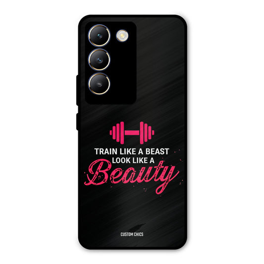Train Like Beast Vivo Y200e Mobile Back Cover - Typography PrintShield Case