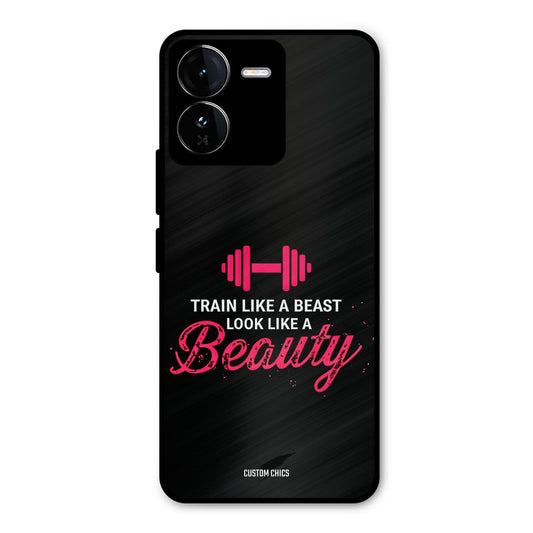 Train Like Beast iQOO Z9 Mobile Back Cover - Typography PrintShield Case