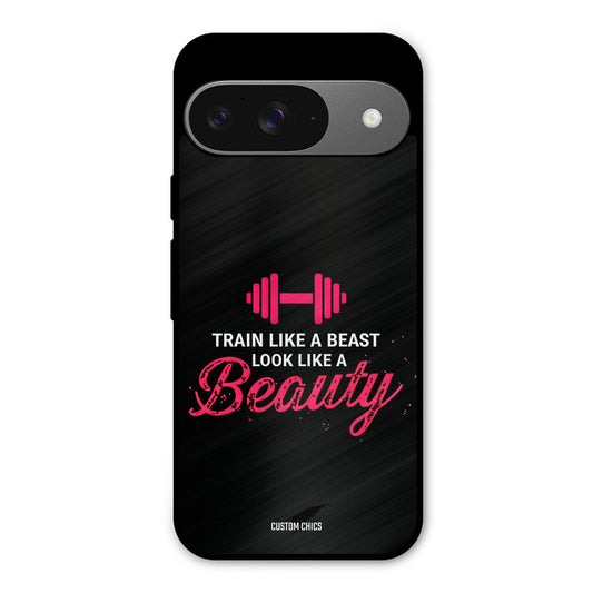 Train Like Beast Google Pixel 9 Mobile Back Cover - Typography PrintShield Case