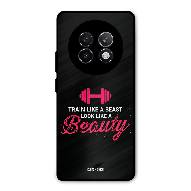 Train Like Beast Realme 13 Plus Mobile Back Cover - Typography PrintShield Case