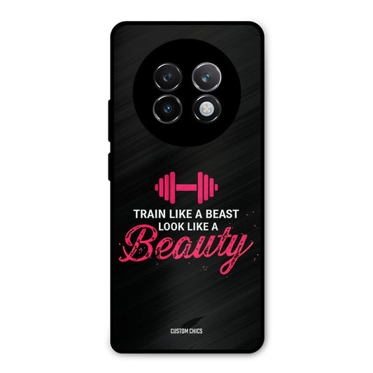 Train Like Beast Realme 13 Plus Mobile Back Cover - Typography PrintShield Case
