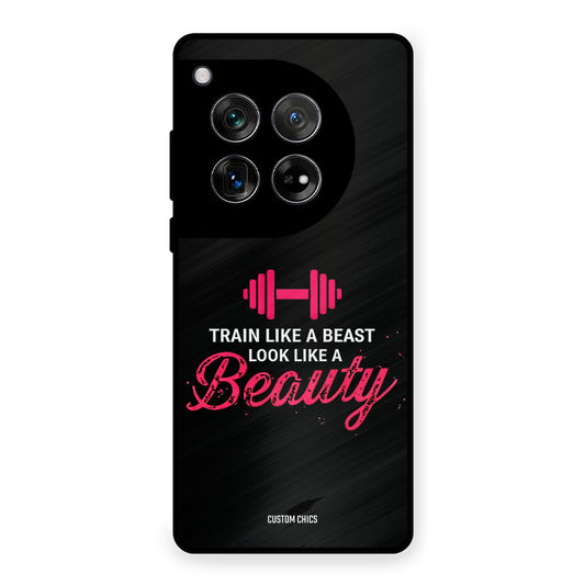 Train Like Beast OnePlus 12 Mobile Back Cover - Typography PrintShield Case