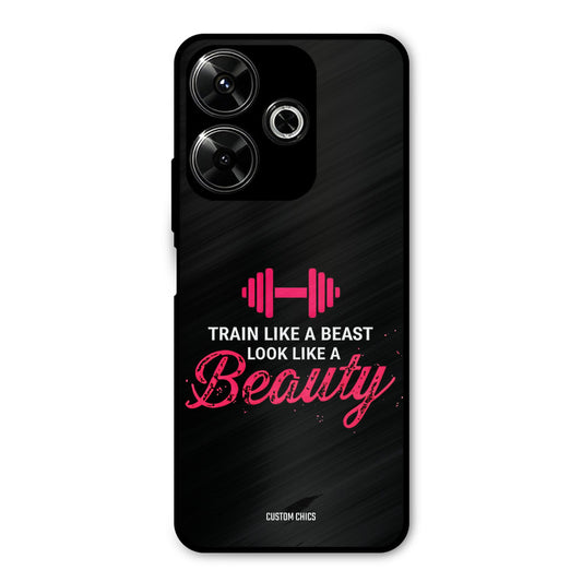 Train Like Beast Redmi 13 5G Mobile Back Cover - Typography PrintShield Case