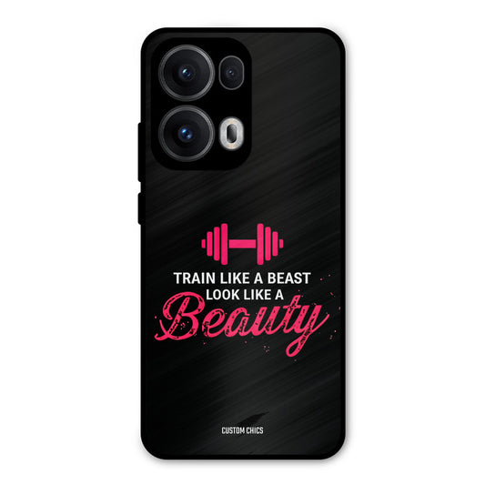 Train Like Beast Oppo Reno 13 Pro 5G Mobile Back Cover - Typography PrintShield Case
