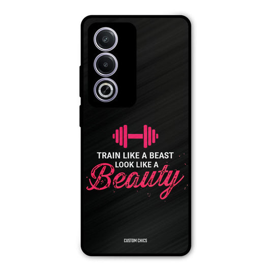 Train Like Beast Oppo K12x Mobile Back Cover - Typography PrintShield Case
