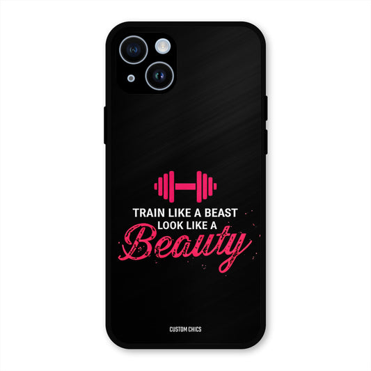 Train Like Beast iPhone 14 Mobile Back Cover - Typography PrintShield Case
