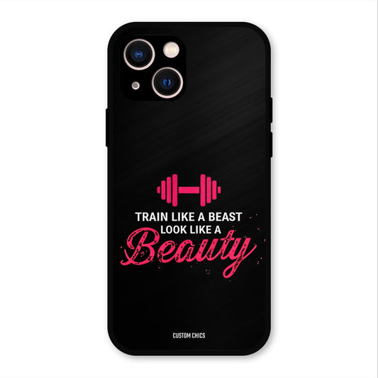Train Like Beast iPhone 13 Mobile Back Cover - Typography PrintShield Case