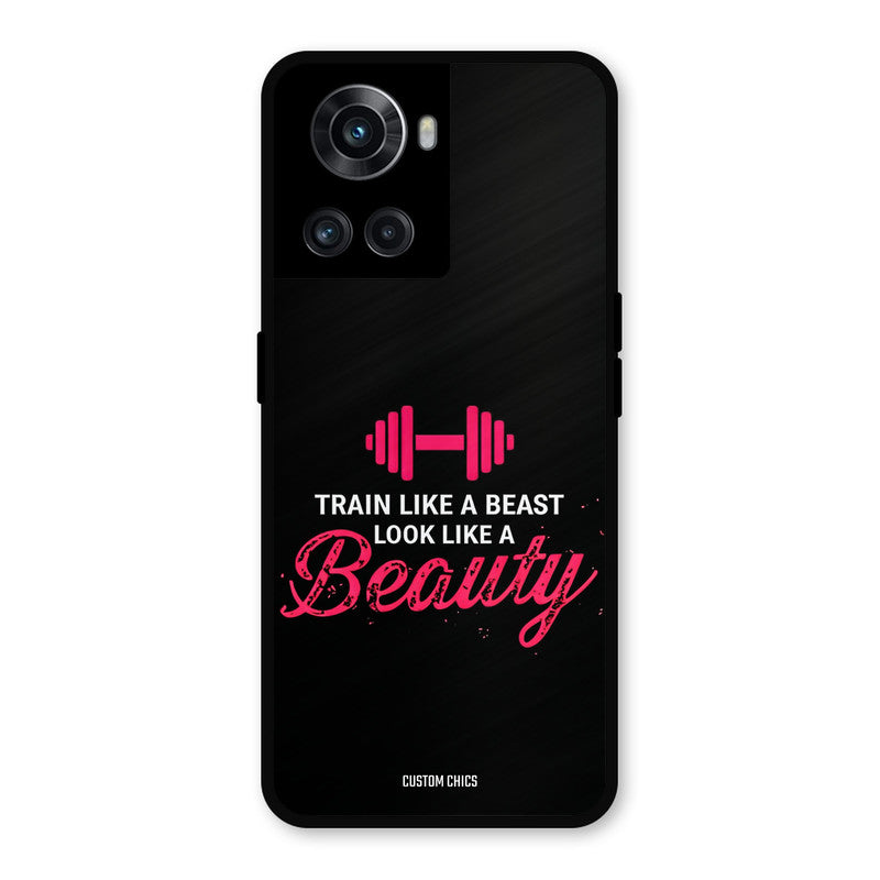 Train Like Beast OnePlus 10R Mobile Back Cover - Typography PrintShield Case