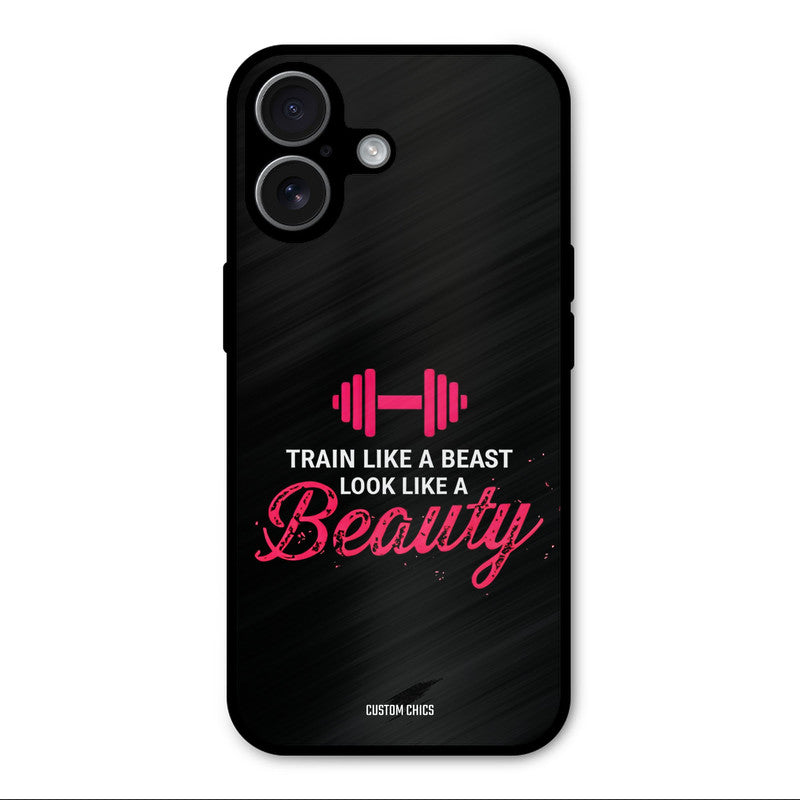 Train Like Beast iPhone 17 Mobile Back Cover - Typography PrintShield Case