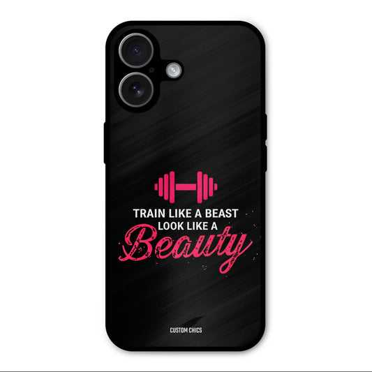 Train Like Beast iPhone 17 Mobile Back Cover - Typography PrintShield Case