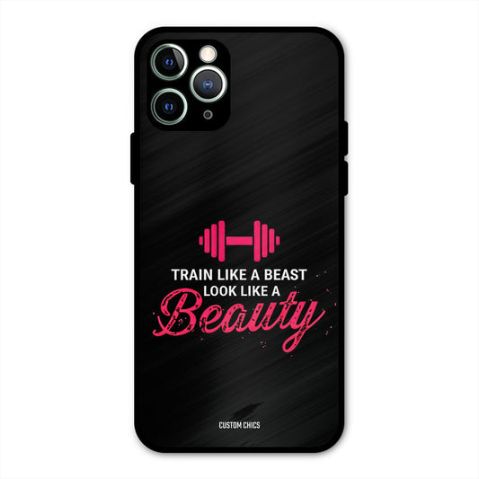 Train Like Beast iPhone 11 Pro Max Mobile Back Cover - Typography PrintShield Case