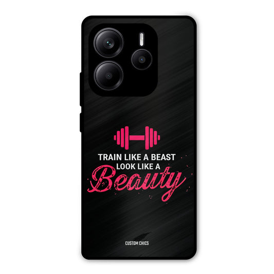 Train Like Beast Redmi Note 14 Mobile Back Cover - Typography PrintShield Case