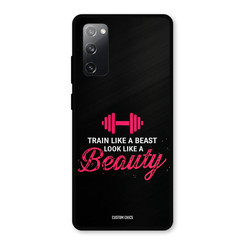 Train Like Beast Samsung Galaxy S20 FE 5G Mobile Back Cover - Typography PrintShield Case