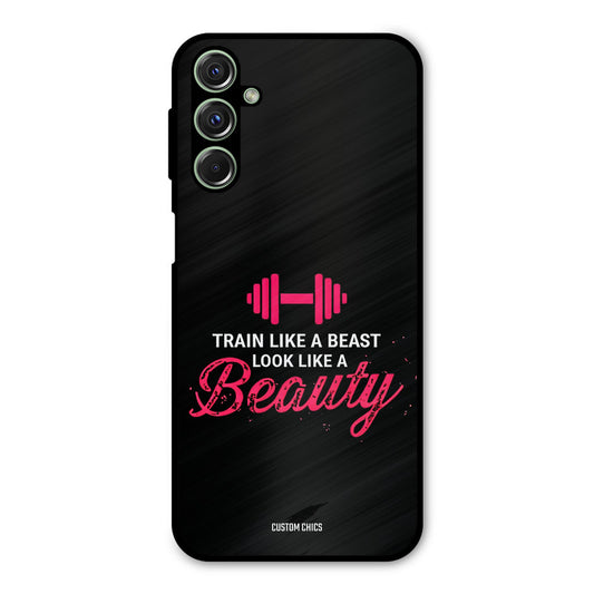 Train Like Beast Samsung Galaxy M34 Mobile Back Cover - Typography PrintShield Case