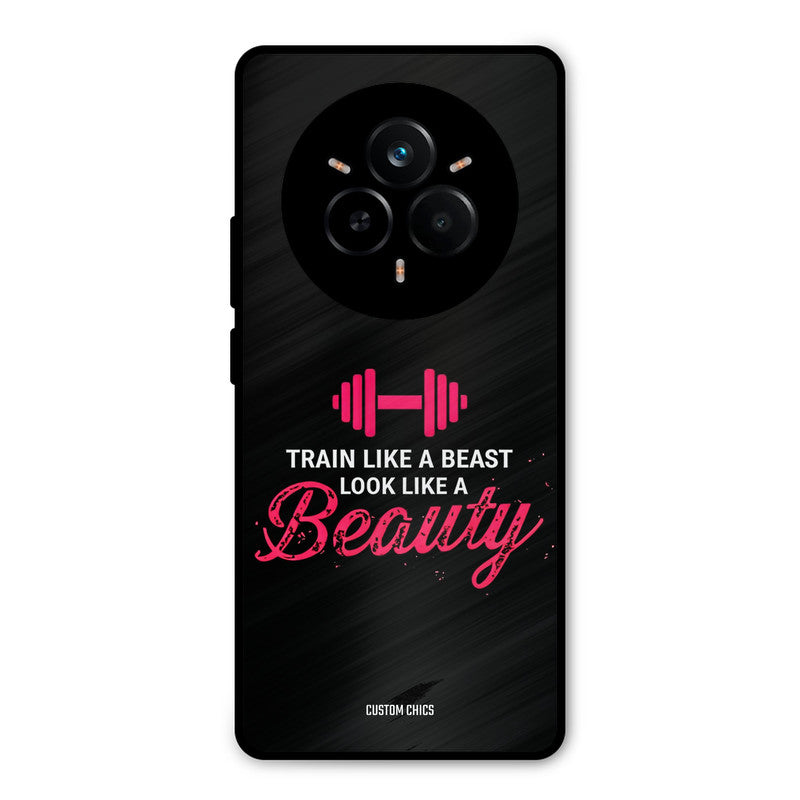 Train Like Beast Realme 14 Pro Mobile Back Cover - Typography PrintShield Case
