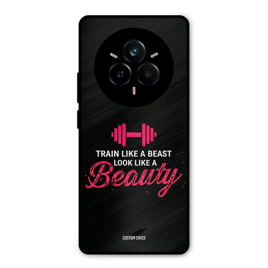 Train Like Beast Realme 14 Pro Mobile Back Cover - Typography PrintShield Case