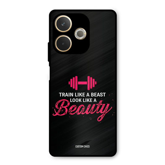 Train Like Beast Oppo A5 Pro Mobile Back Cover - Typography PrintShield Case