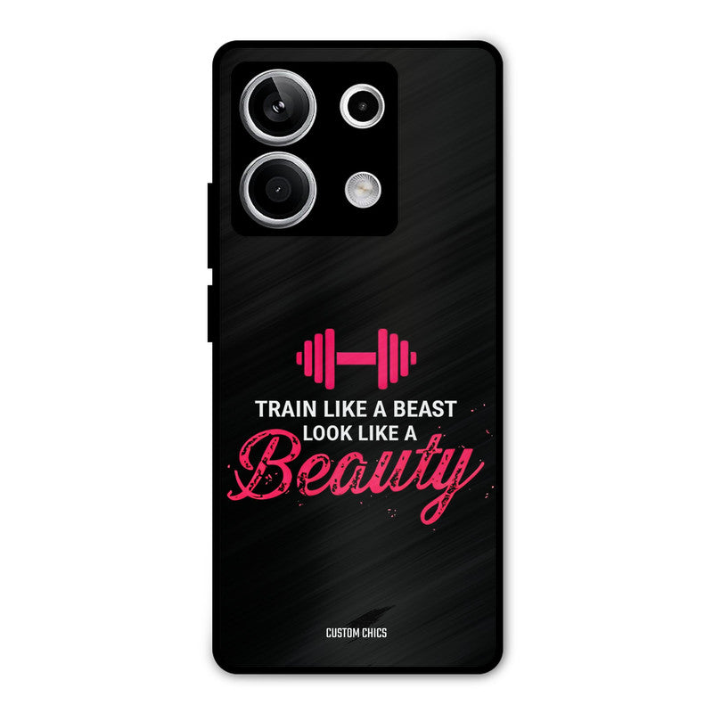 Train Like Beast Redmi Note 13 5G Mobile Back Cover - Typography PrintShield Case