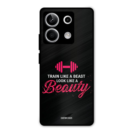 Train Like Beast Redmi Note 13 5G Mobile Back Cover - Typography PrintShield Case