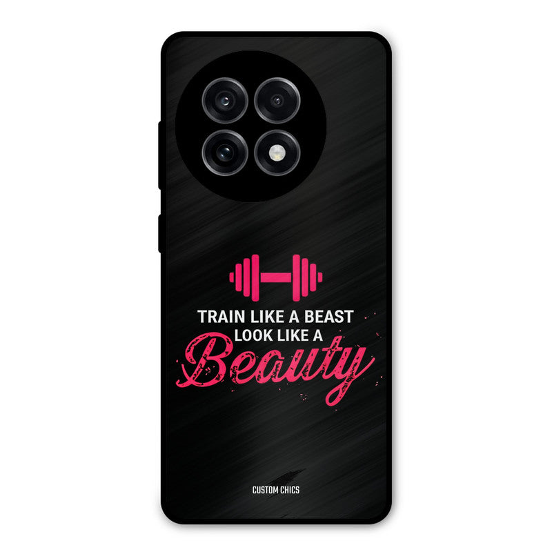 Train Like Beast OnePlus 13R Mobile Back Cover - Typography PrintShield Case
