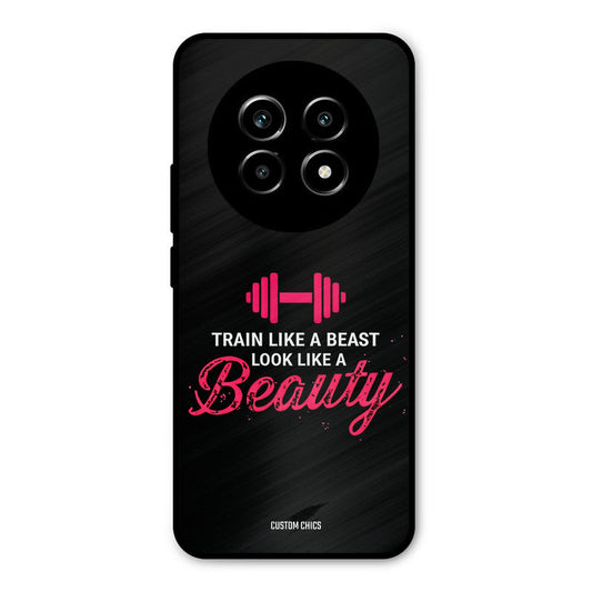 Train Like Beast Realme 14 Pro lite Mobile Back Cover - Typography PrintShield Case