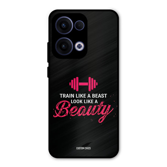 Train Like Beast Oppo Reno 13 5G Mobile Back Cover - Typography PrintShield Case