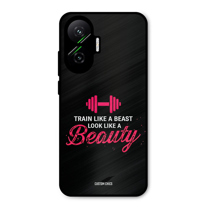 Train Like Beast Poco F7 5G Mobile Back Cover - Typography PrintShield Case
