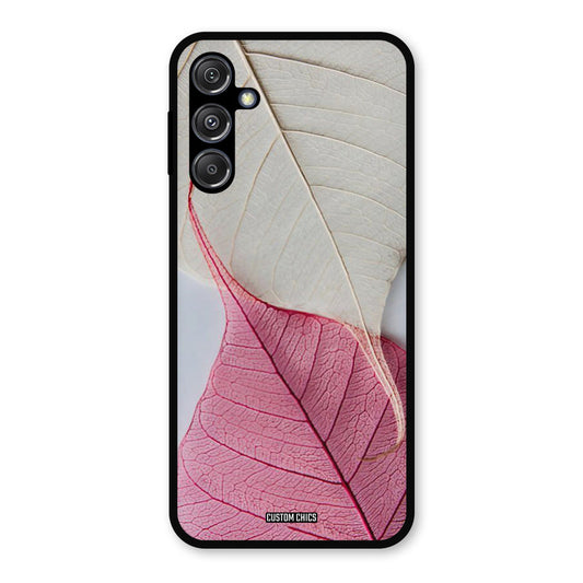Transparent Leaf Samsung Galaxy M34 5G Mobile Back Cover - Aesthetic PrintShield Case