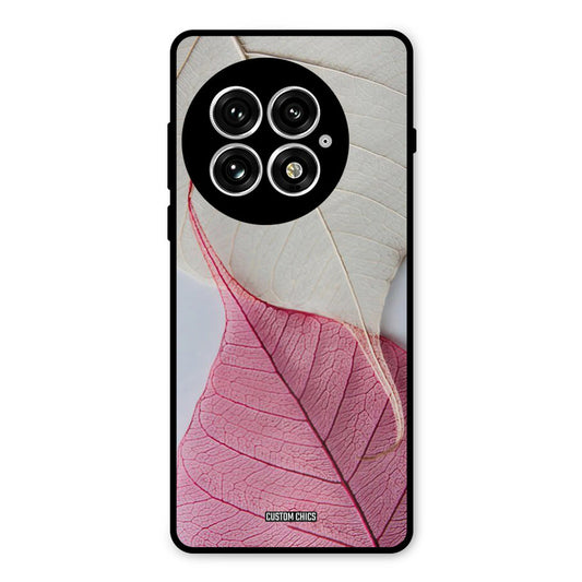 Transparent Leaf Oneplus 13 Mobile Back Cover - Aesthetic PrintShield Case