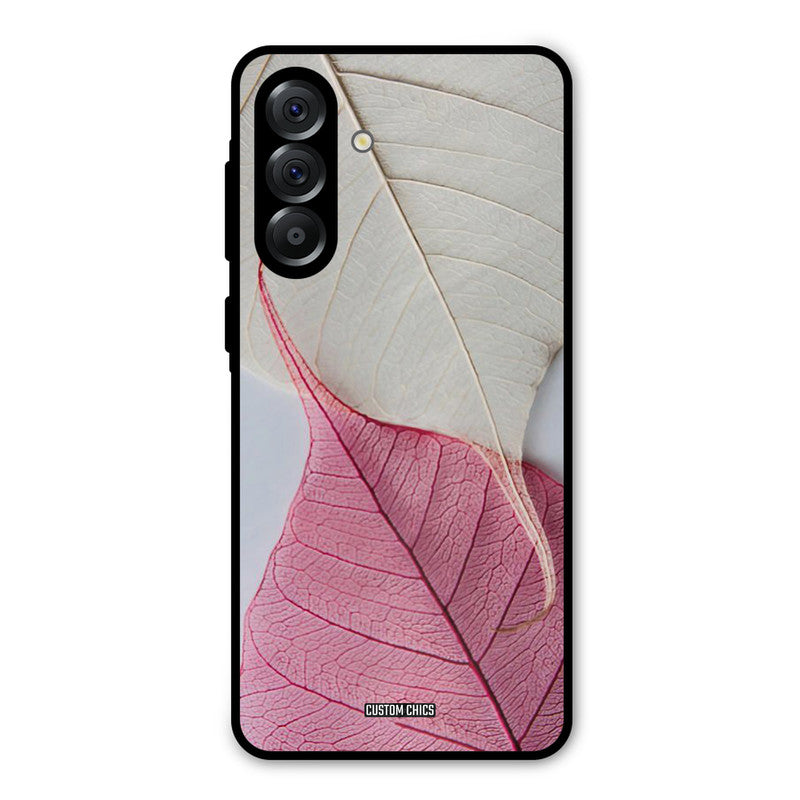 Transparent Leaf Samsung Galaxy A56 5G Mobile Back Cover - Aesthetic PrintShield Case