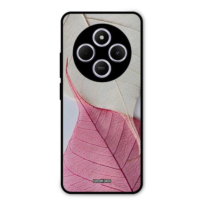 Transparent Leaf Redmi 14c Mobile Back Cover - Aesthetic PrintShield Case