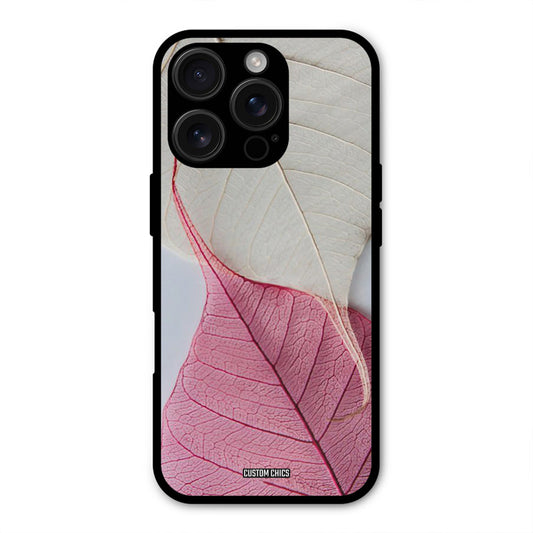 Transparent Leaf iPhone 16 Pro Mobile Back Cover - Aesthetic PrintShield Case