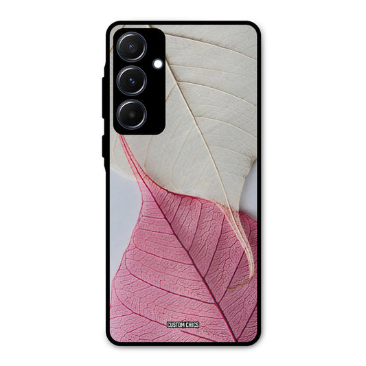 Transparent Leaf Samsung Galaxy A55 5G Mobile Back Cover - Aesthetic PrintShield Case
