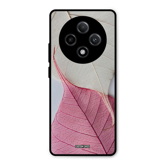 Transparent Leaf Oppo F27 Pro Plus 5G Mobile Back Cover - Aesthetic PrintShield Case