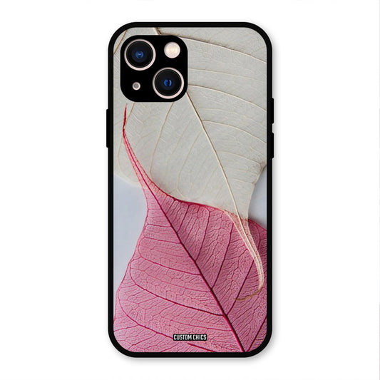 Transparent Leaf iPhone 13 Mobile Back Cover - Aesthetic PrintShield Case