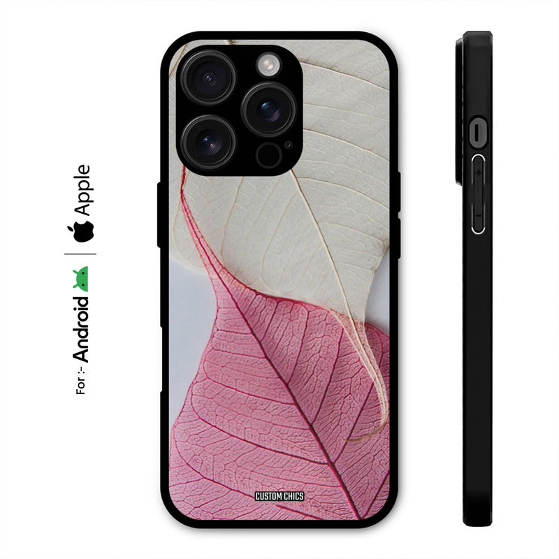 Transparent Leaf Case – Premium PrintShield Mobile Cover