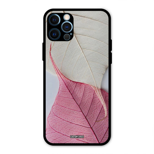 Transparent Leaf IPhone 12 Pro Mobile Back Cover - Aesthetic PrintShield Case