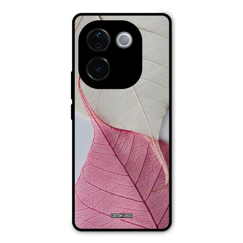 Transparent Leaf iQOO Z9s Pro Mobile Back Cover - Aesthetic PrintShield Case